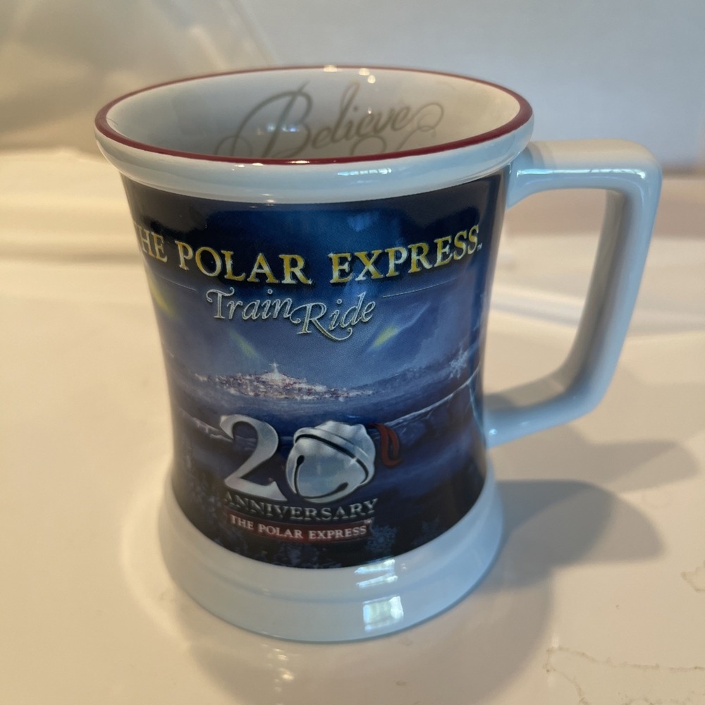 The Polar Express Train Ride 3D Mug Believe 20th Anniversary Collector Cup